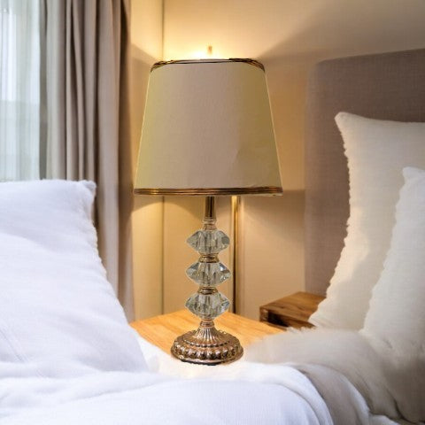 Radiant Crystal Metallic Lamp